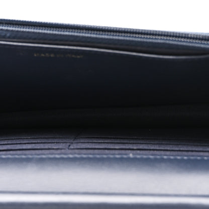Chanel Lambskin Quilted Wallet On Chain WOC Navy 5 of 11