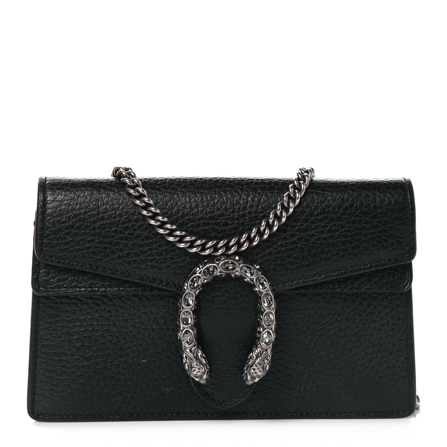 Gucci Calfskin Super Mini Dionysus Shoulder Bag Black 1 of 11