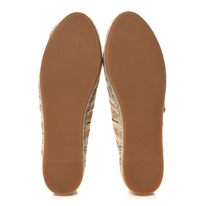 Christian Dior Canvas Embroidered Granville Espadrille 41 Multicolor 5 of 9
