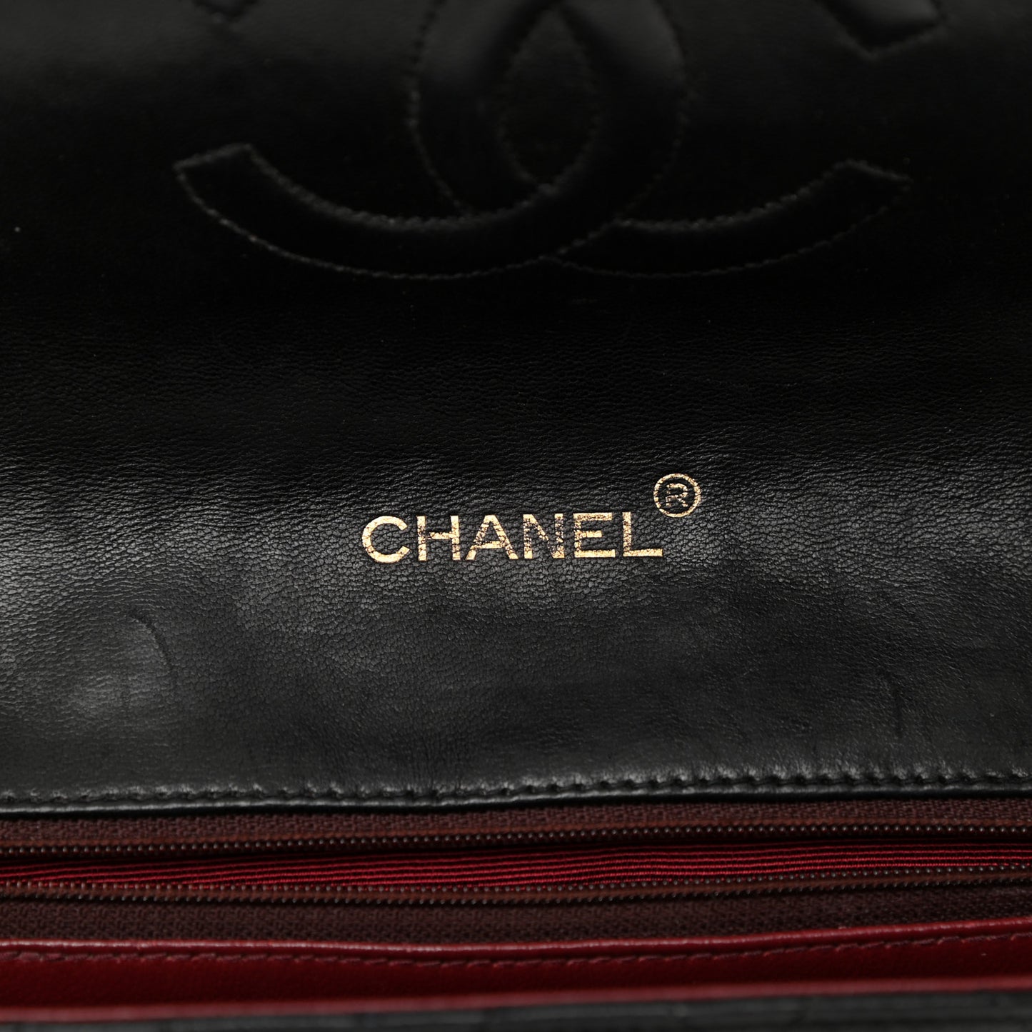 Lambskin Quilted Medium Single Flap Black