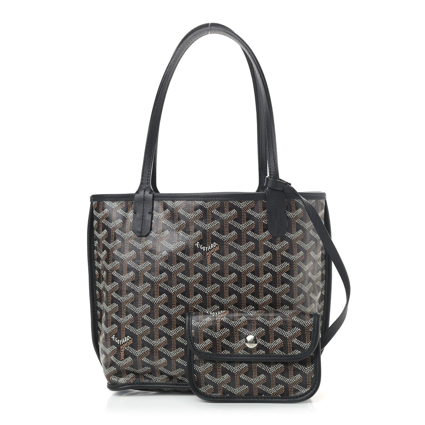 Goyardine Reversible Mini Anjou Black