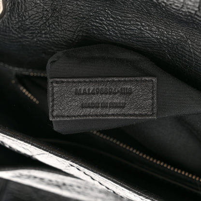 Saint Laurent Crinkled Calfskin Matelasse Monogram Medium Niki Chain Satchel Black 8 of 11