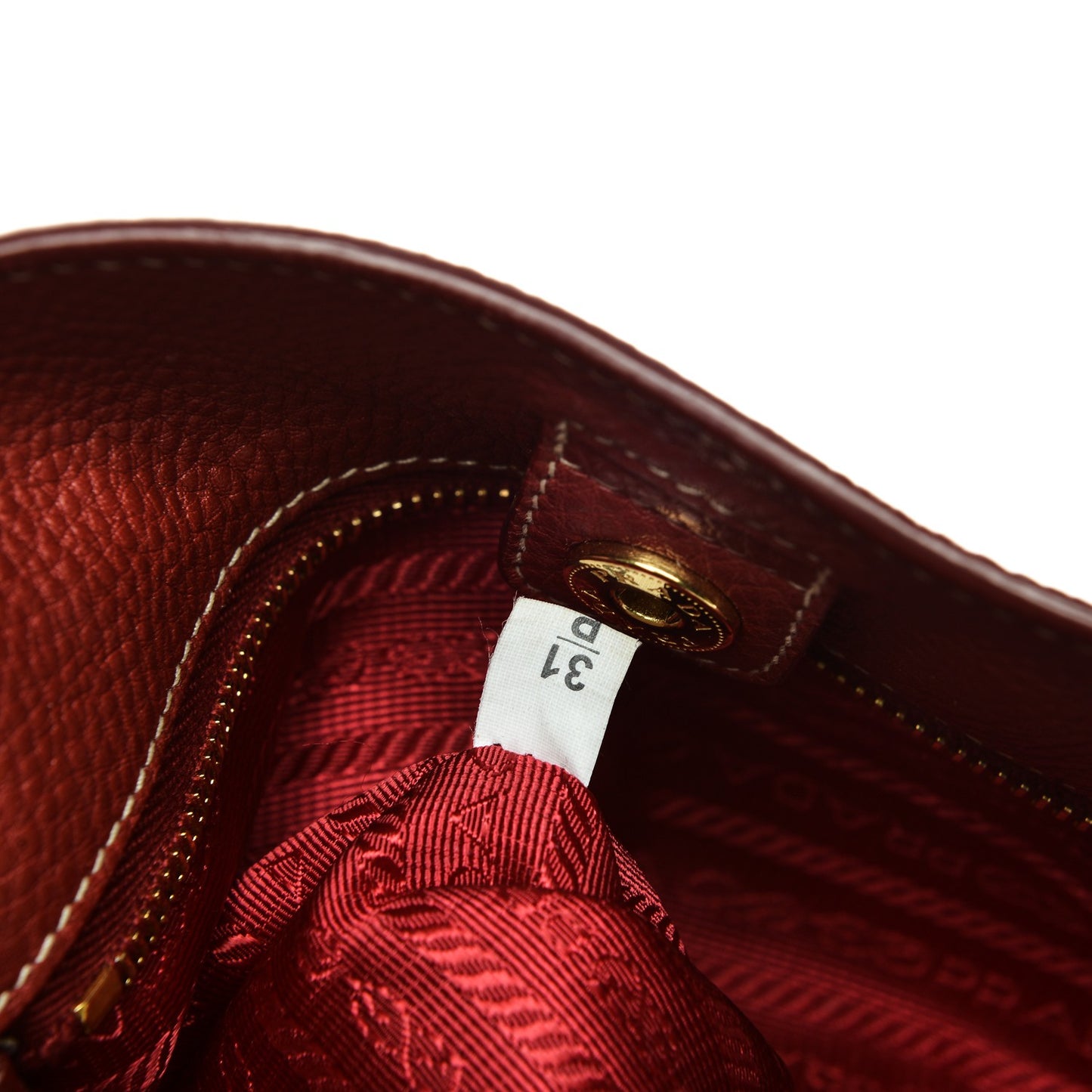 Vitello Daino Side Pocket Hobo Rosso