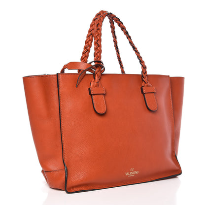 Valentino Garavani Grained Calfskin To Be Cool Tote Orange 4 of 7