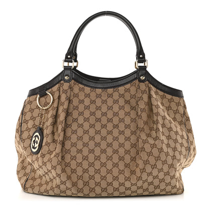 Gucci Monogram Sukey Tote Dark Brown 1 of 11