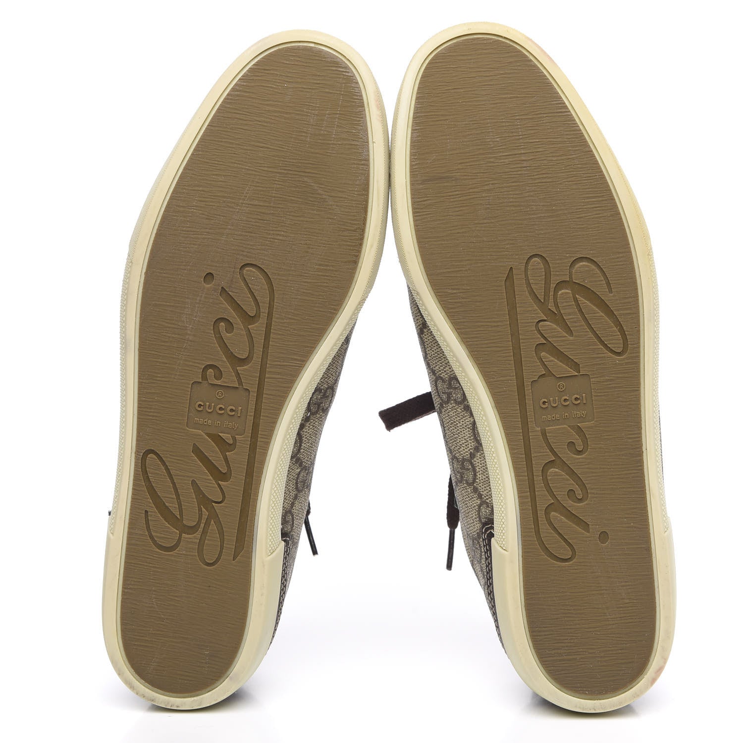 Gucci GG Supreme Monogram Low Top Sneakers 37 Brown 5 of 9
