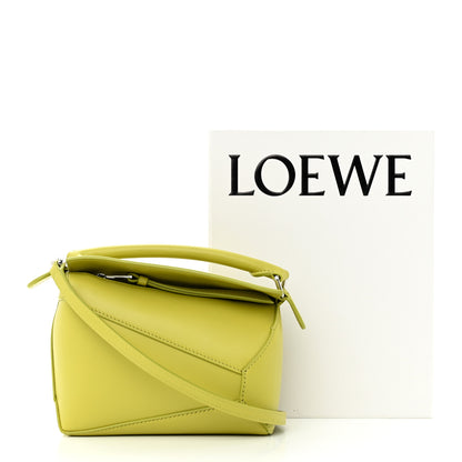 Loewe Calfskin Mini Puzzle Edge Bag Lime 10 of 10