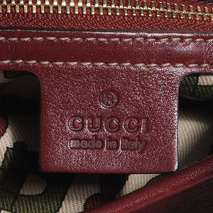 Gucci Guccissima Medium Jackie O Bouvier Hobo Dark Red 6 of 7