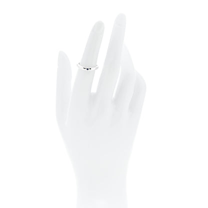 Tiffany Sterling Silver Blue Sapphire Elsa Peretti Band Ring 50 5.5 2 of 5