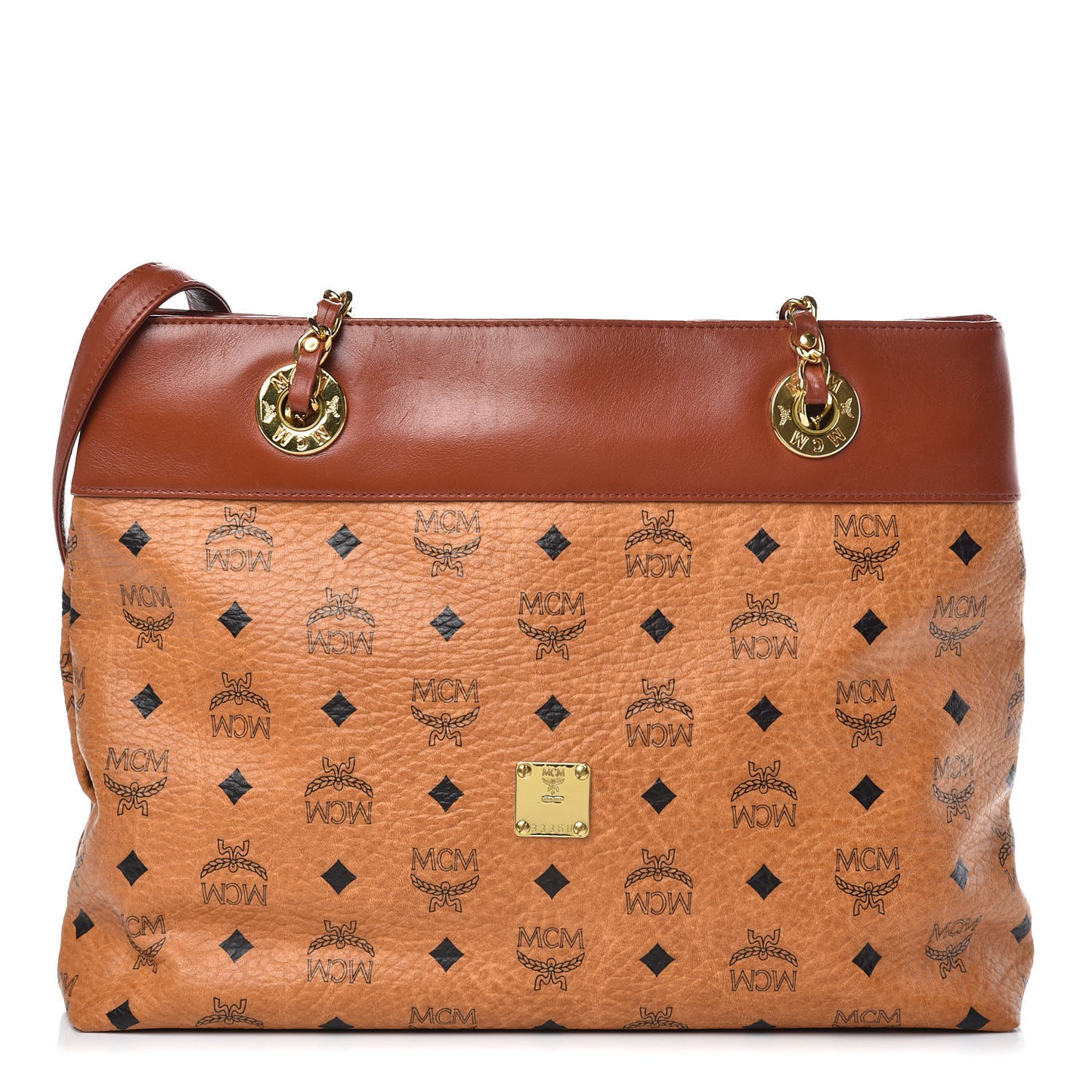 Visetos Shopping Tote Cognac