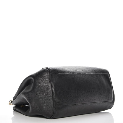 Gucci Calfskin Medium Emily Shoulder Bag Black 4 of 7