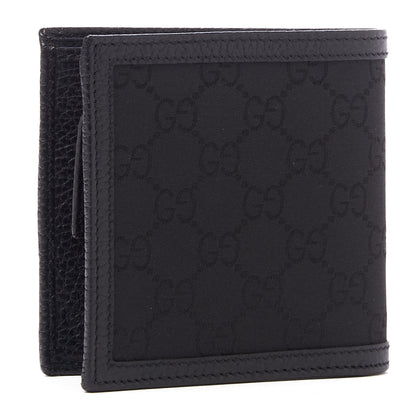 Gucci Nylon Monogram Bi-Fold Wallet Black 2 of 8