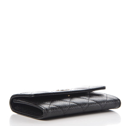 Chanel Caviar Quilted Flap Card Holder Black 4 of 9