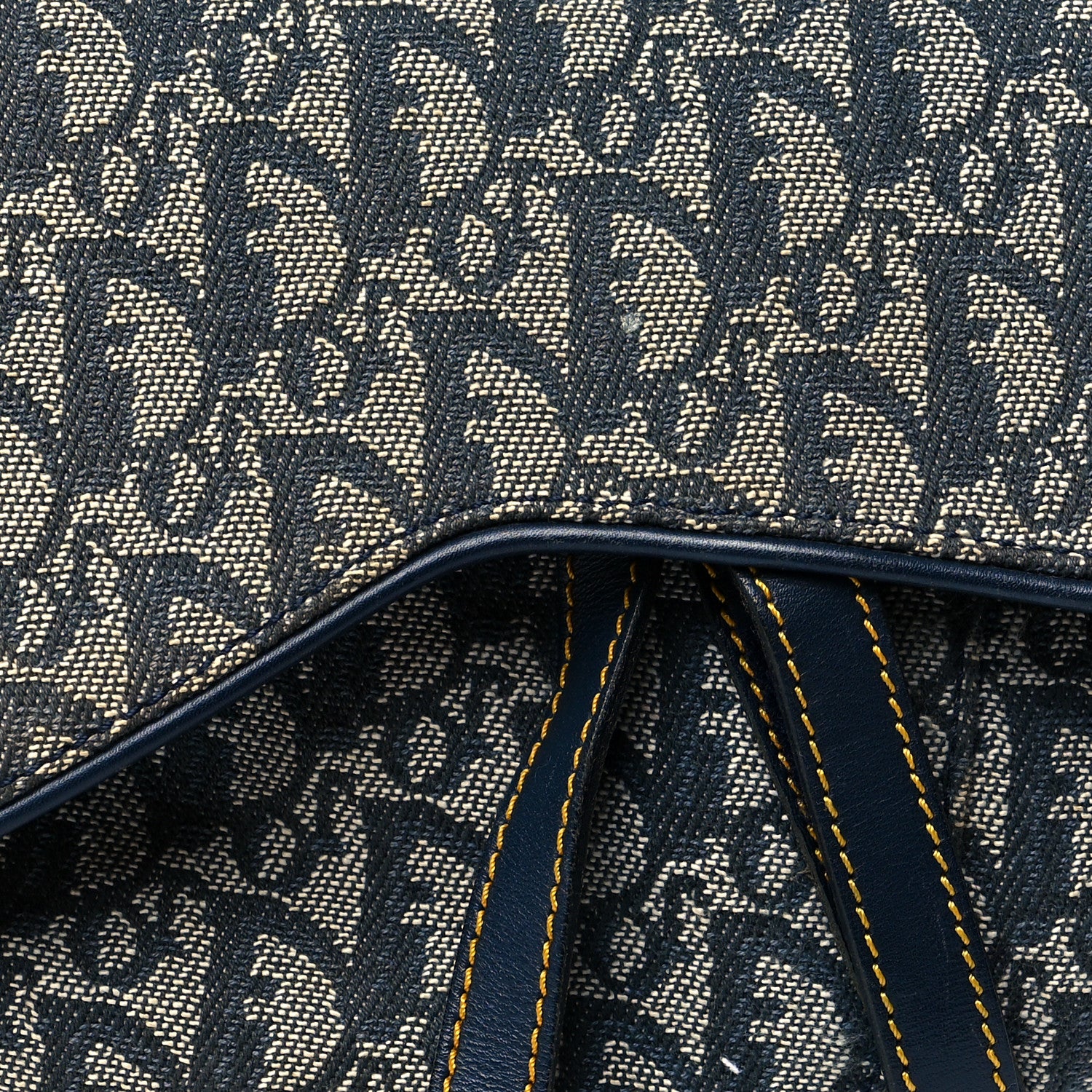 Christian Dior Monogram Saddle Bag Blue 8 of 11