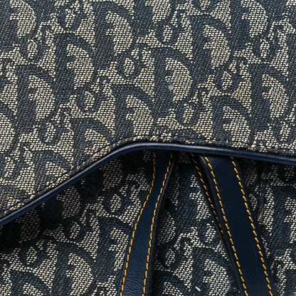 Christian Dior Monogram Saddle Bag Blue 8 of 11