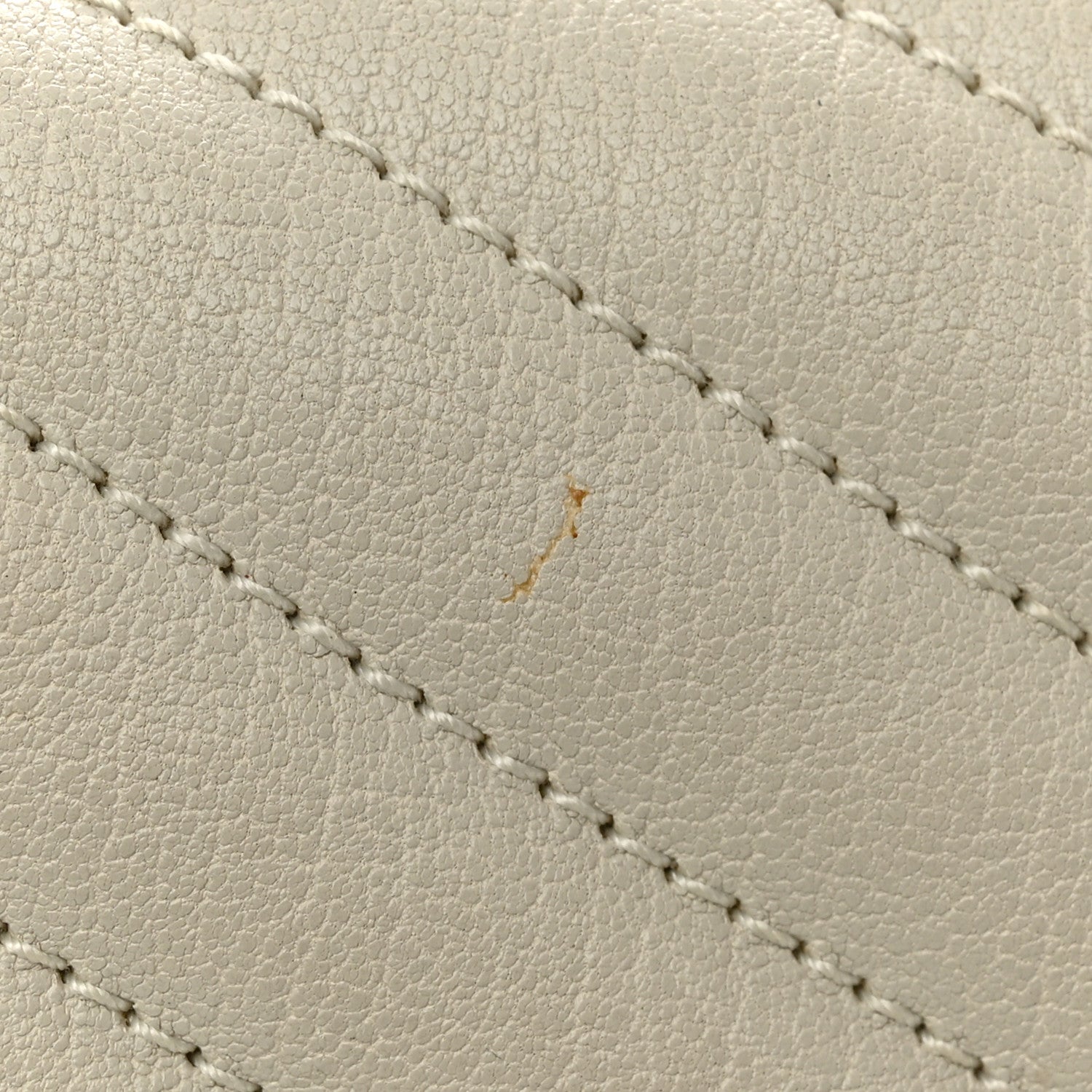 Saint Laurent Sheepskin Matelasse Chevron Monogram Medium College Bag Dove White 11 of 14