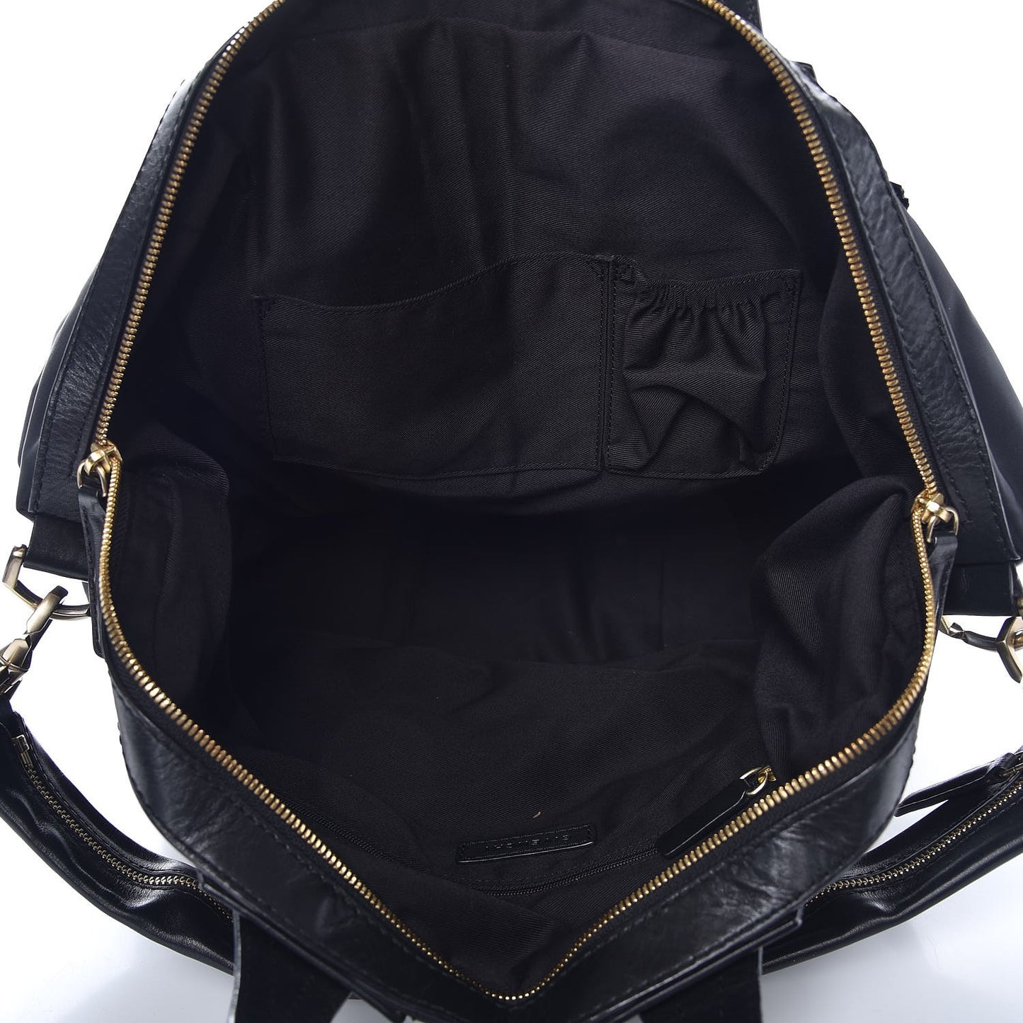 Nylon Studded Medium Nightingale Bag Black