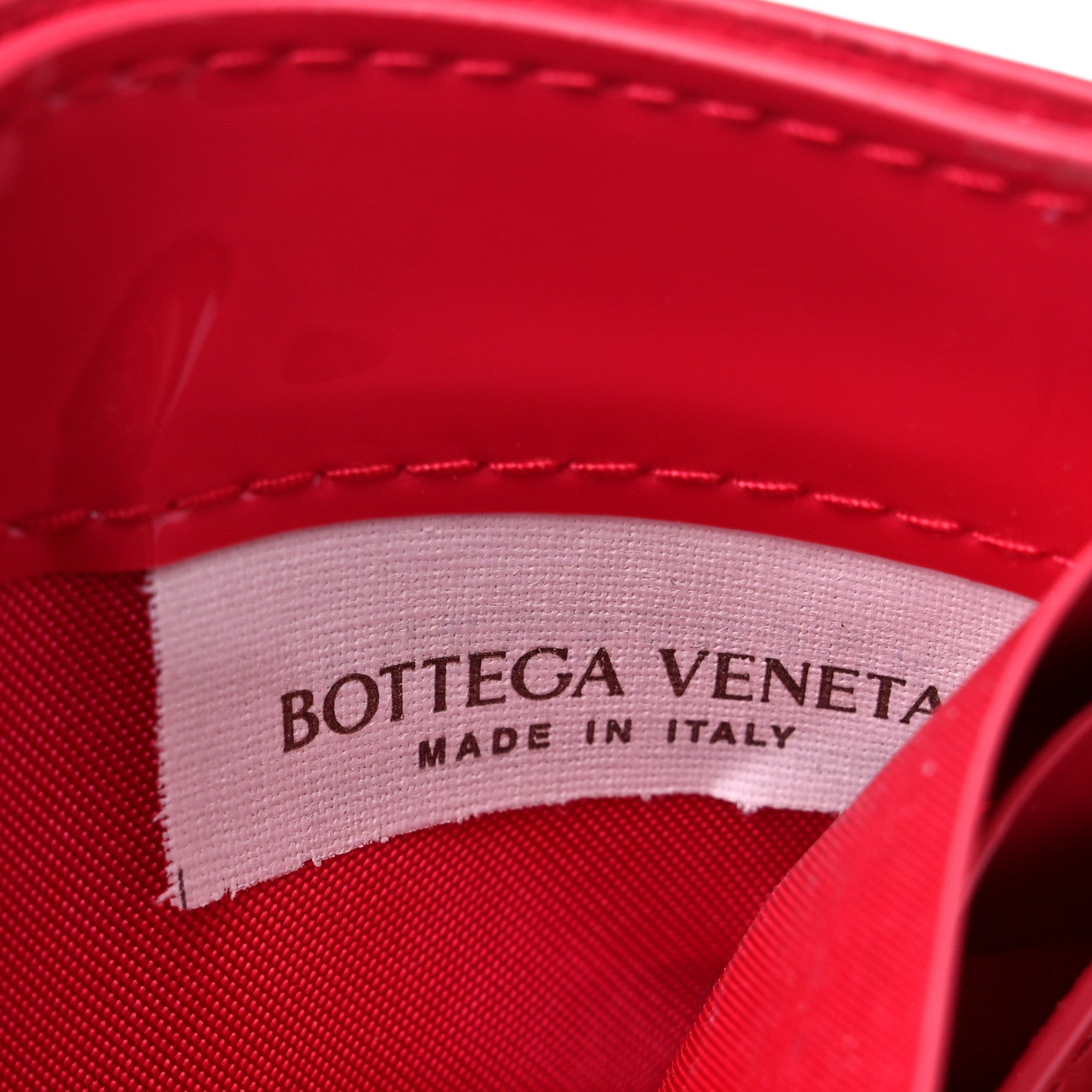 Bottega Veneta Patent Intrecciato Portacard Card Holder Candy Stripe 6 of 10