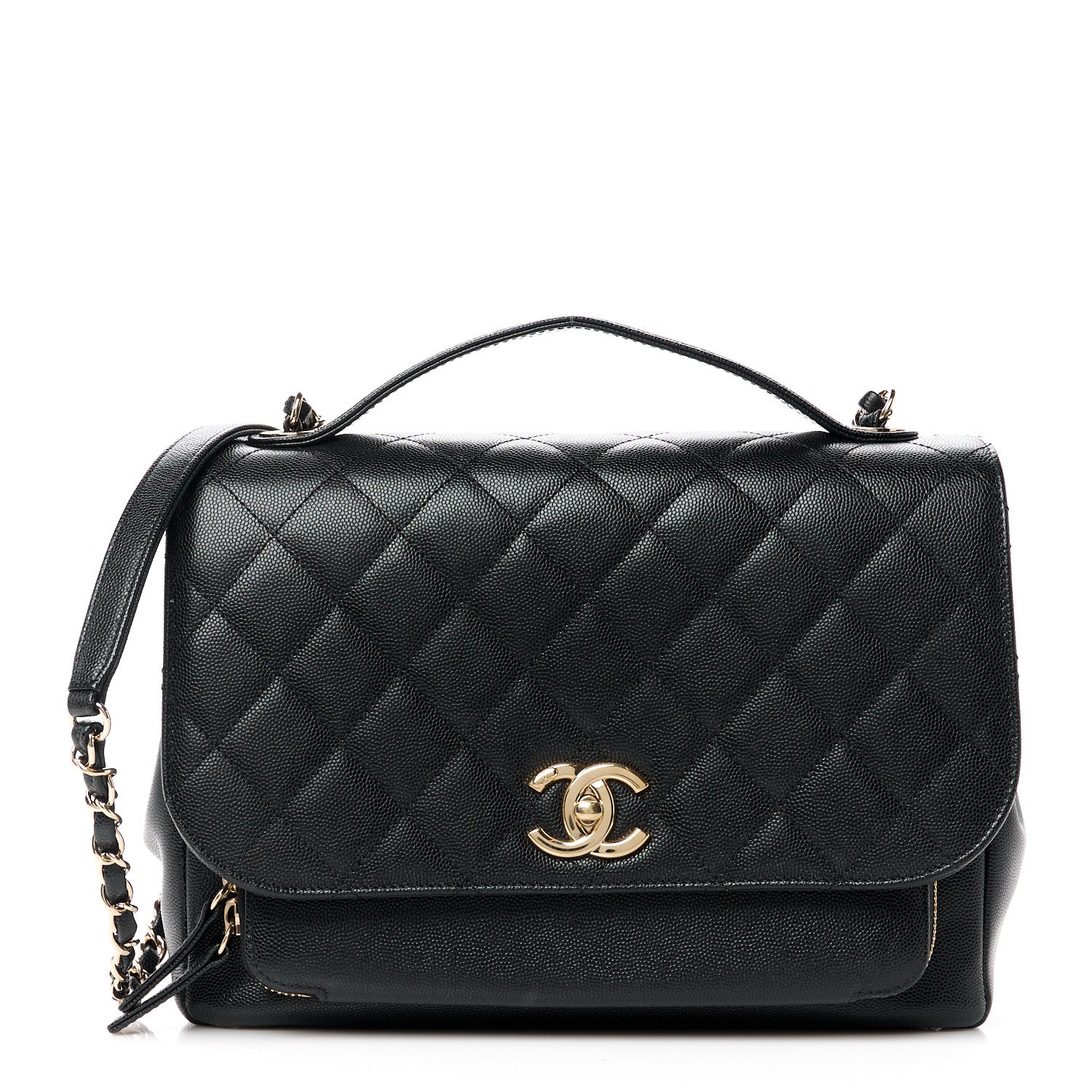 Chanel Caviar Quilted Large Business Affinity Flap Black 1 of 11