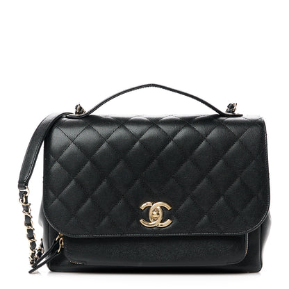 Chanel Caviar Quilted Large Business Affinity Flap Black 1 of 11