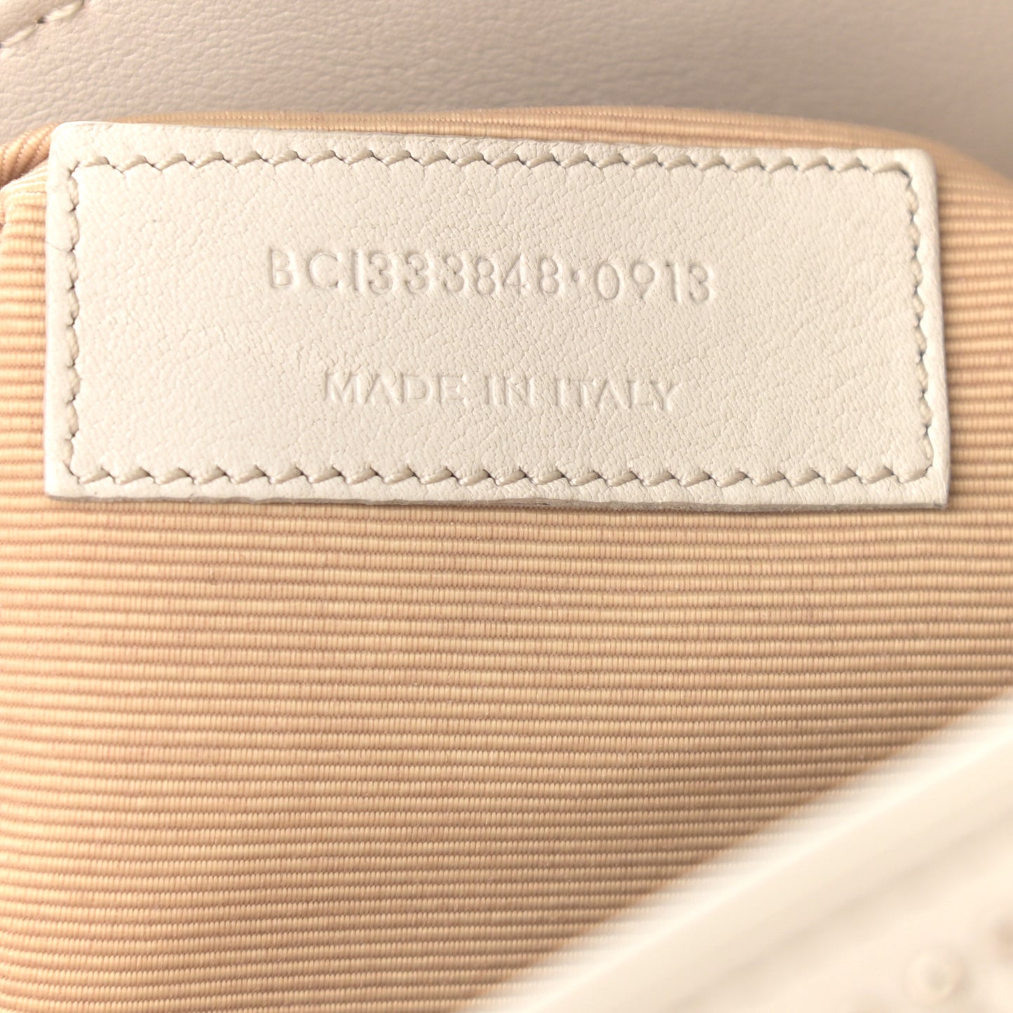 Calfskin Studded Small Sac De Jour White