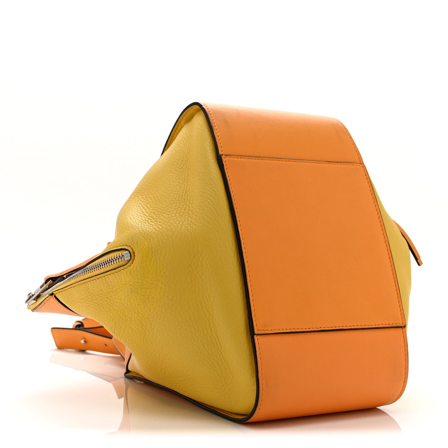 Calfskin Small Hammock Shoulder Bag Mandarin Yellow