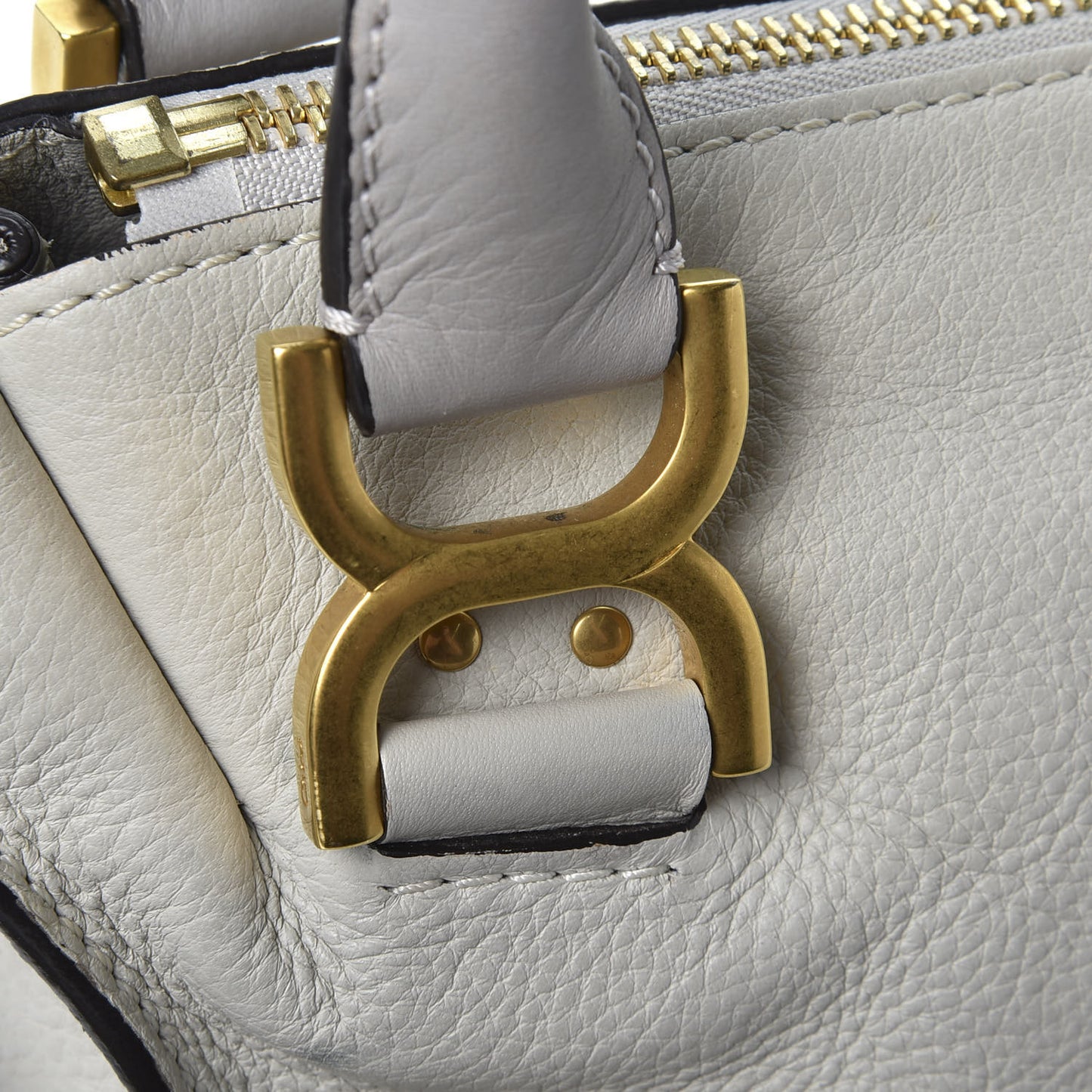 Calfskin Medium Marcie Satchel Cashmere Grey