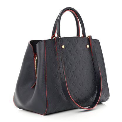 Louis Vuitton Empreinte Montaigne GM Marine Rouge 3 of 10