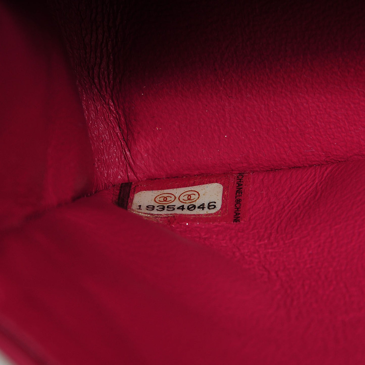Patent Quilted Medium Double Flap Fuchsia