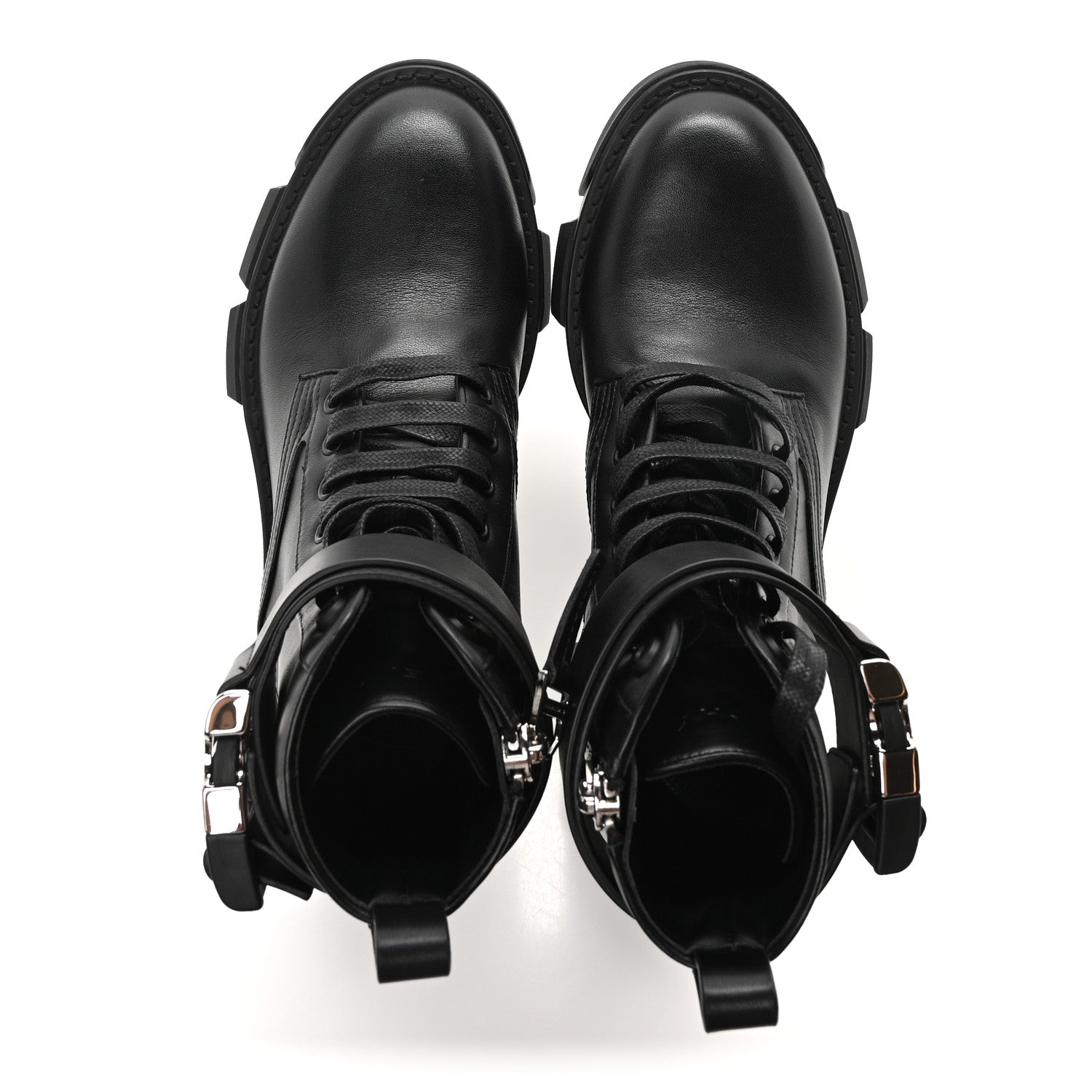 Givenchy Calfskin Combat Boots 35 Black 2 of 9