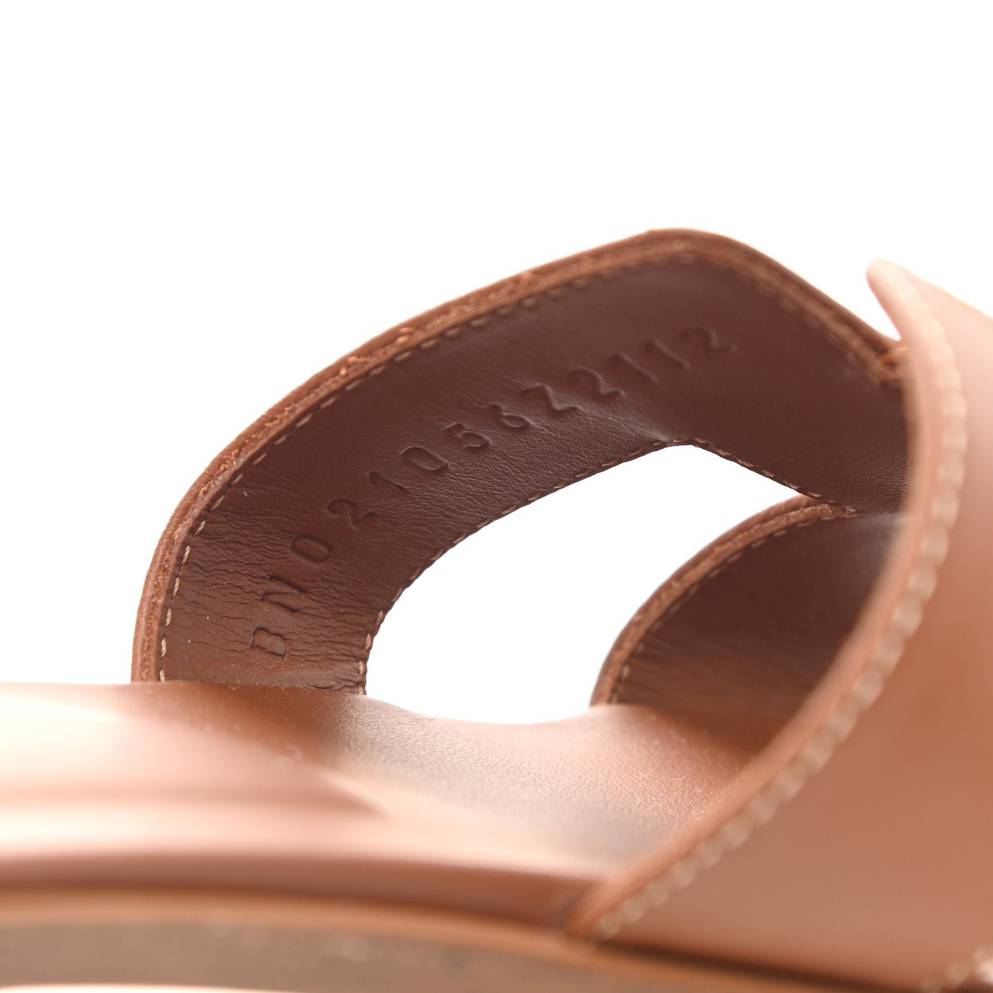 Box Calfskin Oran Sandals 35 Gold