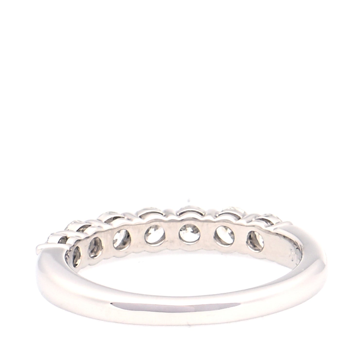 Platinum Diamond .57ct 3mm Half Circle Embrace Band Ring 49 4.75
