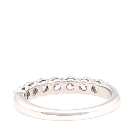 Tiffany Platinum Diamond .57ct 3mm Half Circle Embrace Band Ring 49 4.75 5 of 8