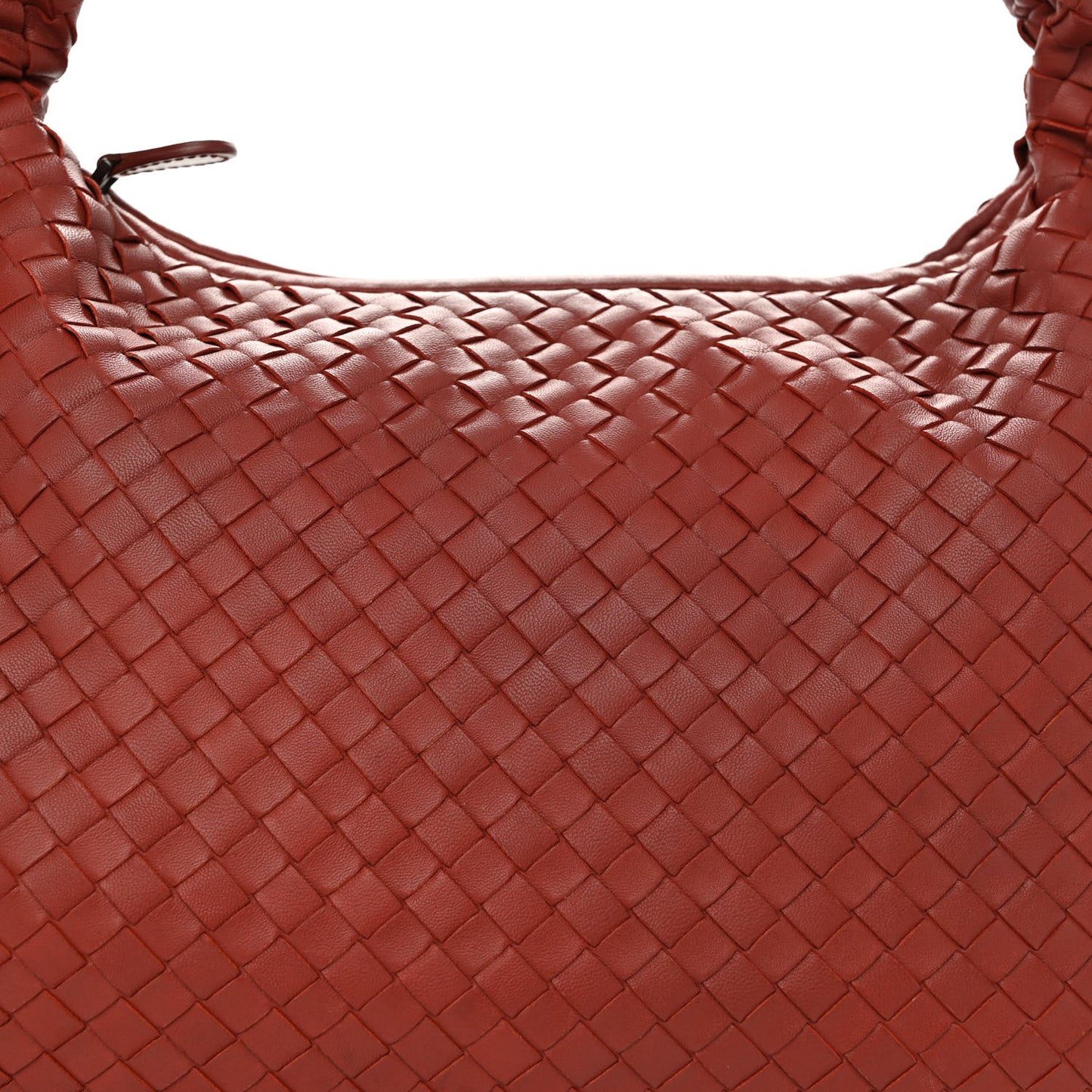 Nappa Intrecciato Medium Veneta Hobo Brique
