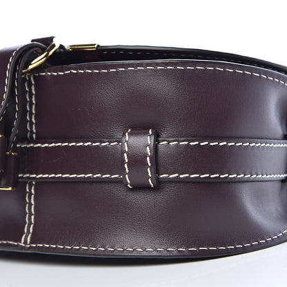 Chloe Shiny Calfskin Mini Marcie Round Crossbody Bag Black Raisin 11 of 11