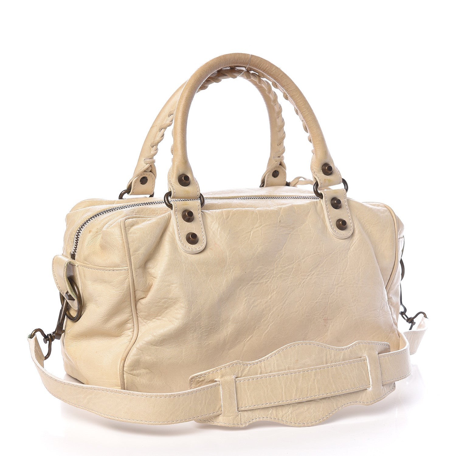 Balenciaga Agneau Classic Hardware Box Bag White 3 of 15