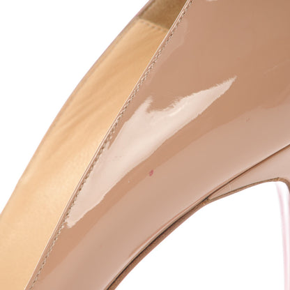 Christian Louboutin Patent Pigalle 100 Pumps 37 Nude 8 of 8