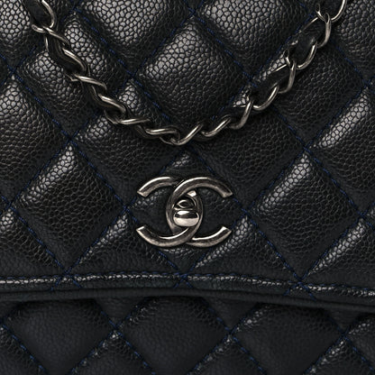 Chanel Caviar Quilted Flap With Chain Blue 11 of 11