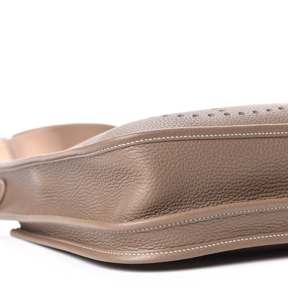 Hermes Taurillon Clemence Evelyne III PM Etoupe 9 of 11