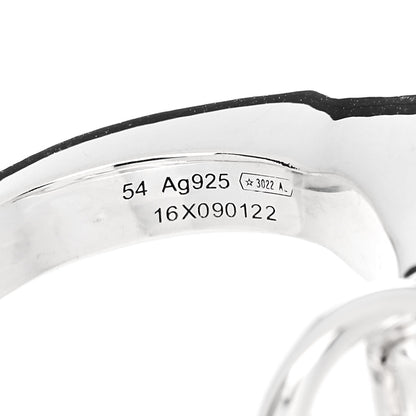 Hermes Sterling Silver PM Galop Ring 54 7 6 of 7