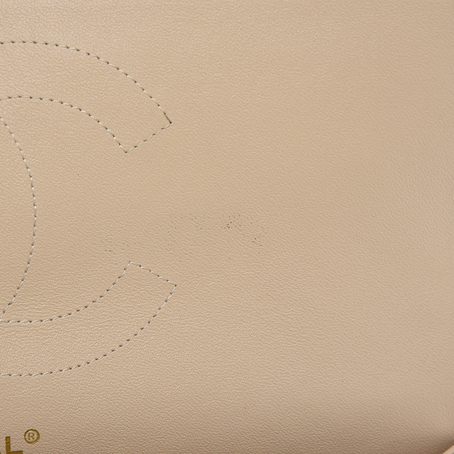 Chanel Caviar Quilted Jumbo Double Flap Light Beige 9 of 10