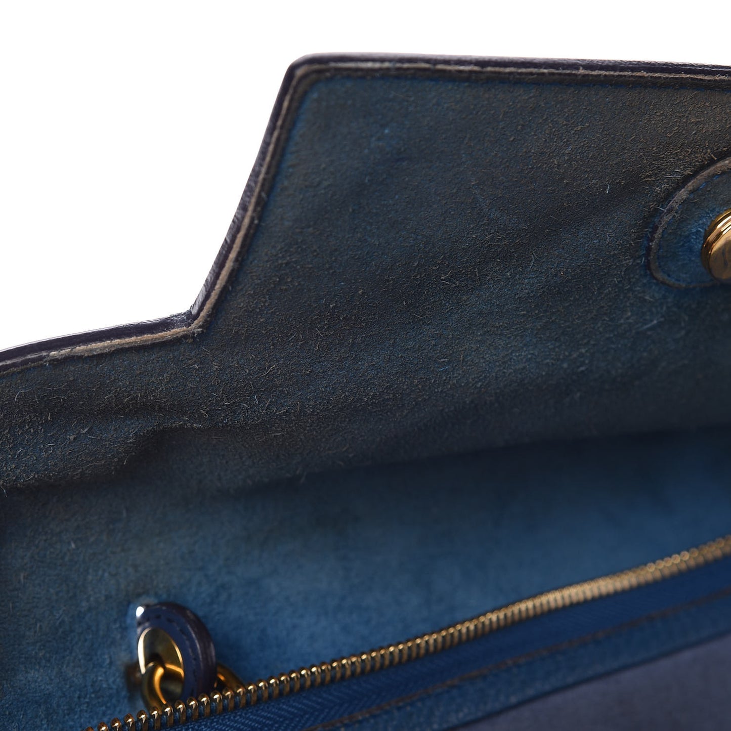 Goatskin Smooth Calfskin Mini Belt Bag Sea