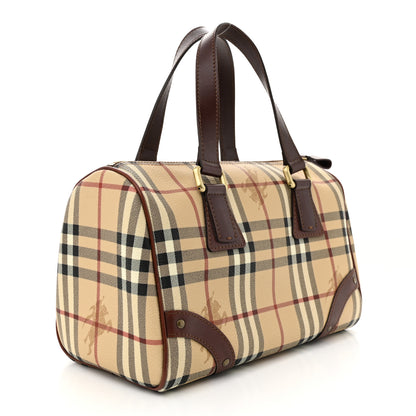 Burberry Haymarket Check Studded Bowler Brown 3 of 11