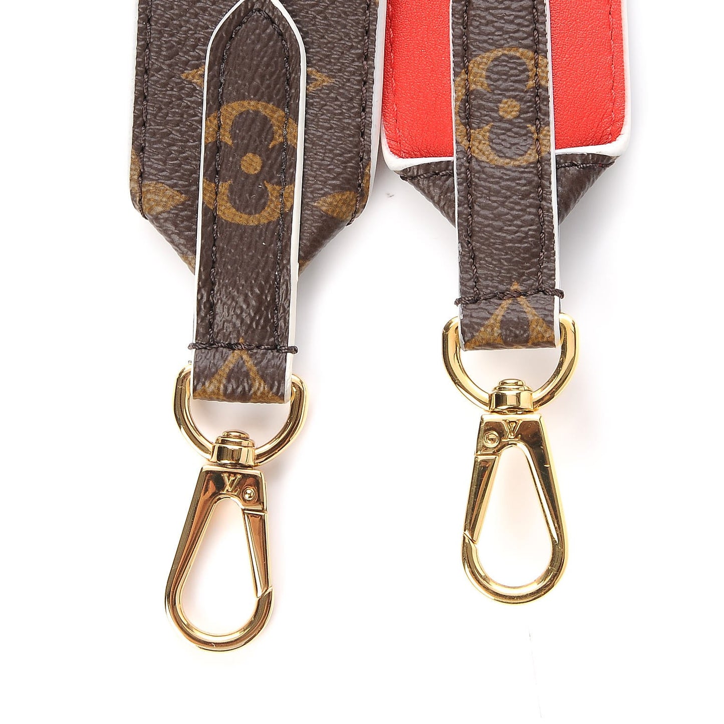 Monogram Bandouliere Shoulder Strap Red