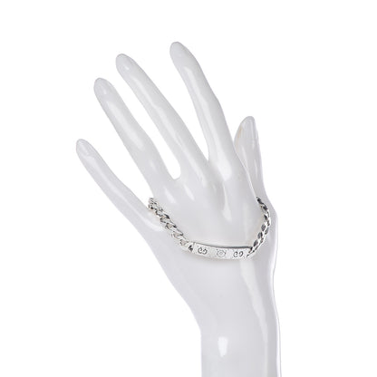 Gucci Sterling Silver GucciGhost Hamlet Skull ID Chain Bracelet 2 of 5