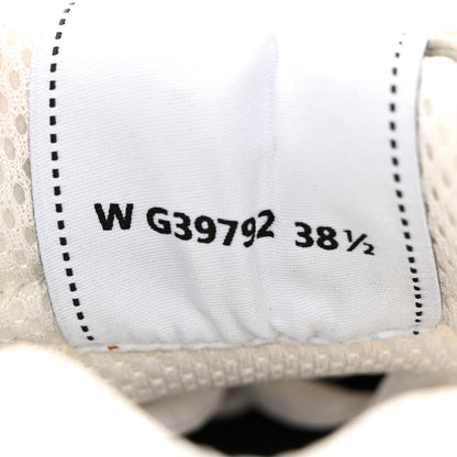 Chanel Fabric Laminated Calfskin Stretch CC Sneakers 38.5 White Silver 8 of 11