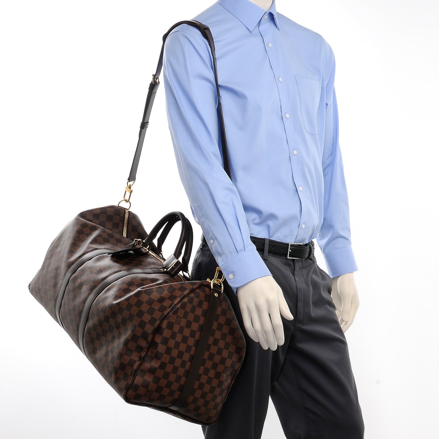 Damier Ebene Keepall Bandouliere 55