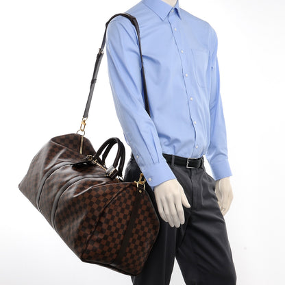 Louis Vuitton Damier Ebene Keepall Bandouliere 55 2 of 8