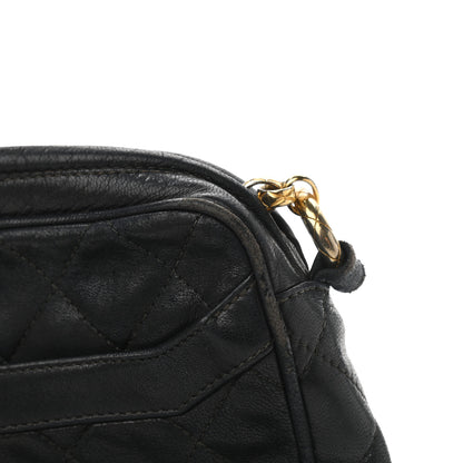 Chanel Lambskin Quilted CC Tassel Camera Case Black 11 of 15