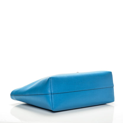 Fendi Vitello Elite Cuoio Monster Buggies Medium Roll Tote Blue Royal Black 4 of 7